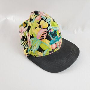 Imperial Headwear Hat Mens One Size Adjustable Floral Kauai Lagoons USA Vintage